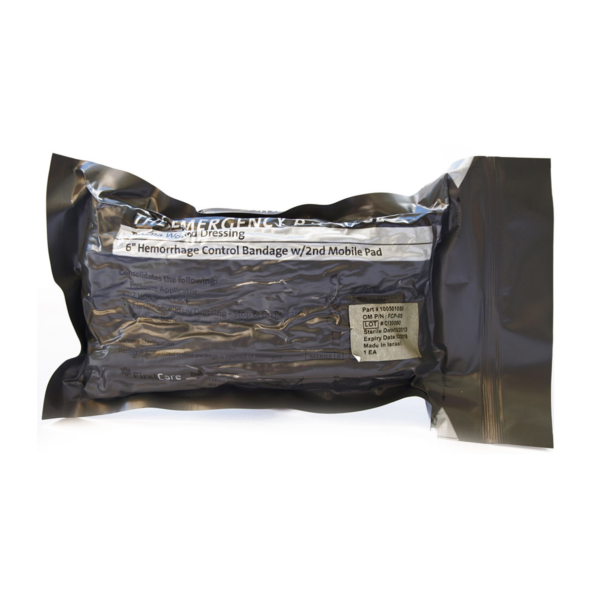 Mepilex 6 Inch Emergency Bandage, Israeli Style, Sterile Compression ...