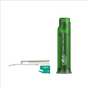 Callisto Preloaded Compact Handle Laryngoscope with Miller Blade - 