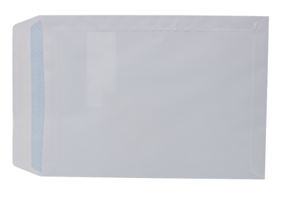 Window Envelope, C4, 90GSM, White, self seal, Pack of 250 - 
