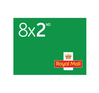 2nd Class Post Stamps - 50 Books of 8 - 