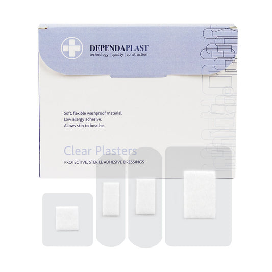Dependaplast - Washproof Plasters - -Assorted - -Clear - Box of 100 - 