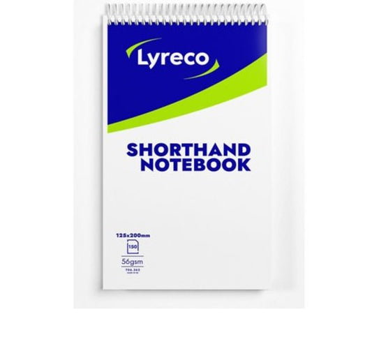 Shorthand Notebook Ruled 203x127mm - Pack Of 10 - Lyreco