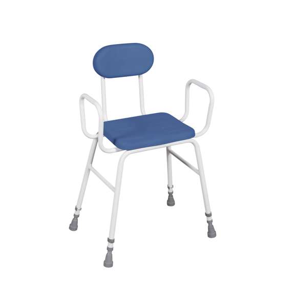 Deluxe Perching Stool with Adjustable Height & Arms – Medisave UK