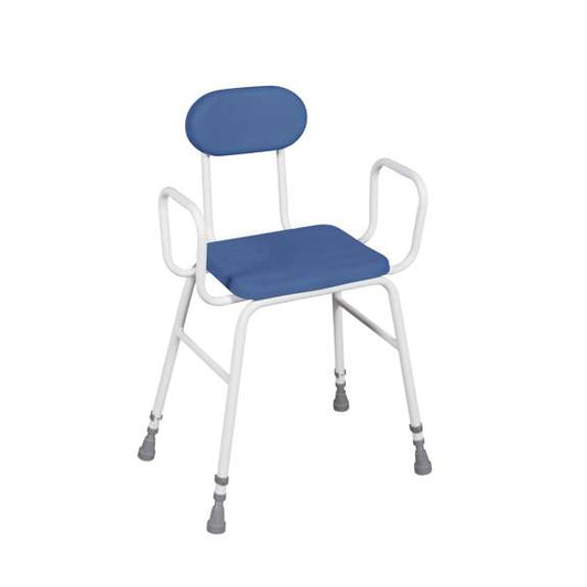 Deluxe Perching Stool with Adjustable Height & Arms - 