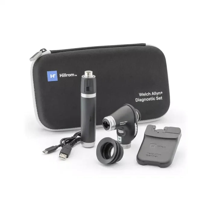 Welch Allyn PanOptic Plus Ophthalmoscope - Rechargeable USB Handle - iExaminer Kit - 
