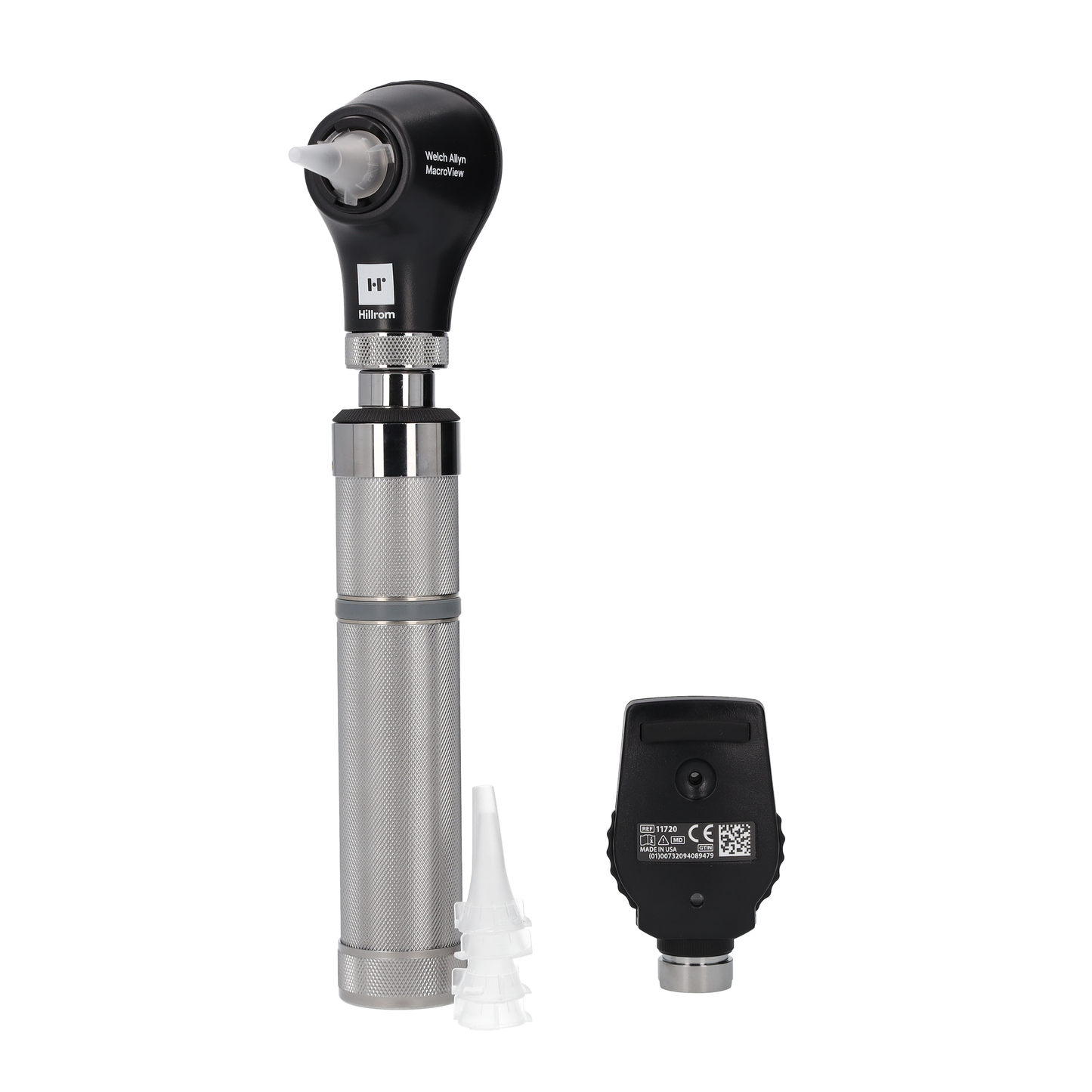 Welch Allyn 3.5V Diagnostic Set - LED Opthalmoscope, Macroview Basic LED Otoscope, Alkaline C-Cell Battery Handle and Hard Case - 