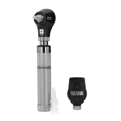 Welch Allyn 3.5V Diagnostic Set - LED Opthalmoscope, Macroview Basic LED Otoscope, Alkaline C-Cell Battery Handle and Hard Case - 