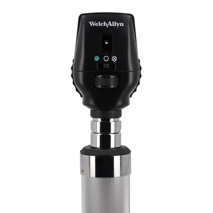 Welch Allyn 3.5V Diagnostic Set - LED Opthalmoscope, Macroview Basic LED Otoscope, Alkaline C-Cell Battery Handle and Hard Case - 