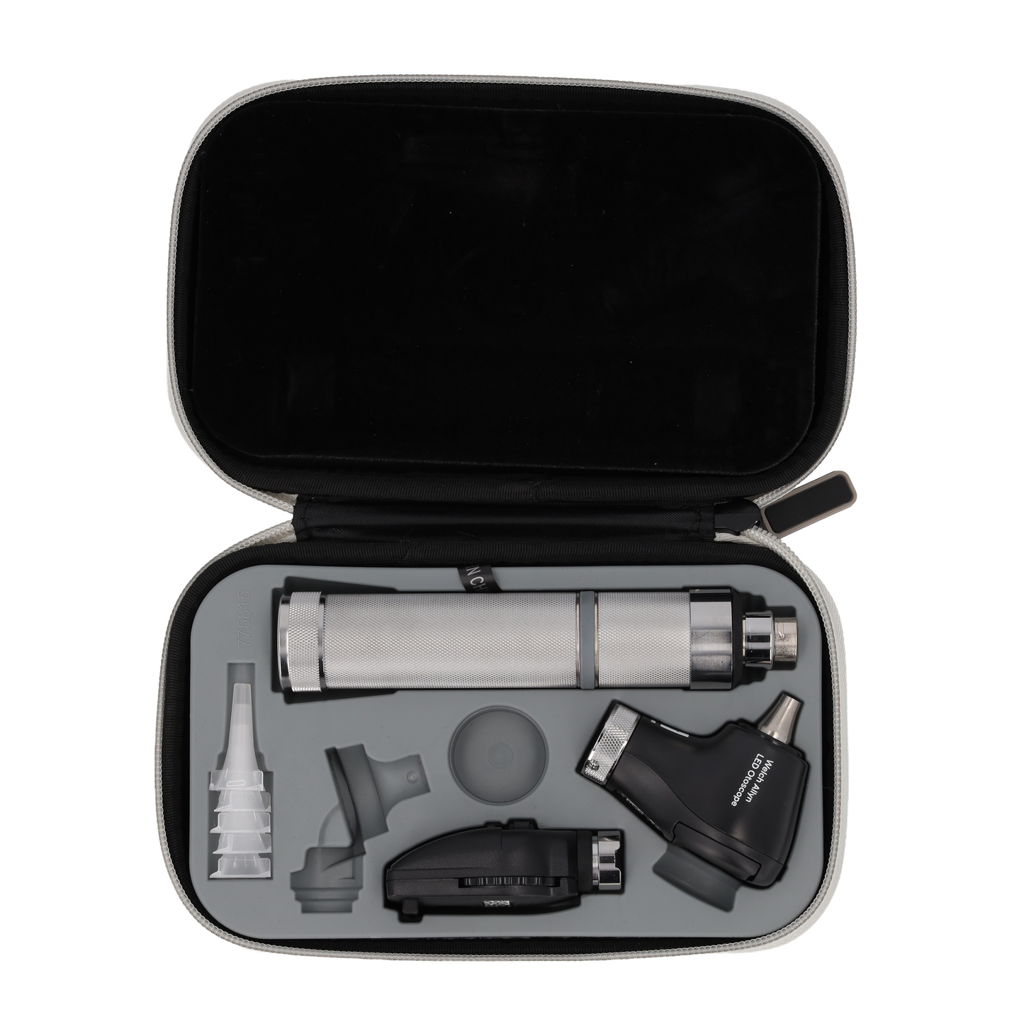 Welch Allyn 3.5V Diagnostic Set - Coaxial LED Opthalmoscope, Basic LED Otoscope, Alkaline C-Cell Battery Handle and Hard Case - 