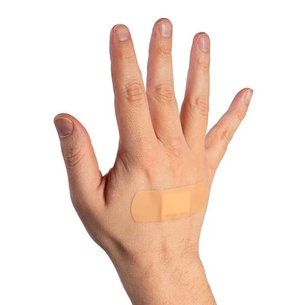 Hypo-Allergenic Washproof Plasters 5 assorted sizes  - Pack of 100