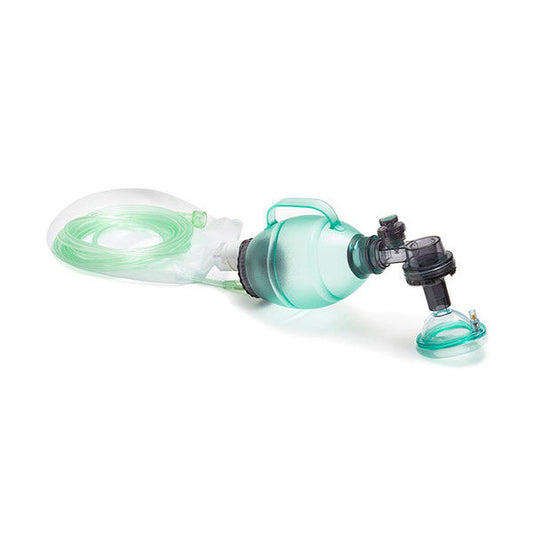 Paediatric BVM resus system, 550ml bag pressure relief valve (40cm H20), s 1 mask -Single - Intersurgical