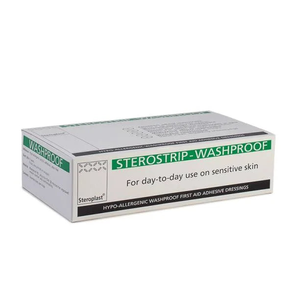 Hypo-Allergenic Washproof Plasters 7 assorted sizes  - Pack of 100