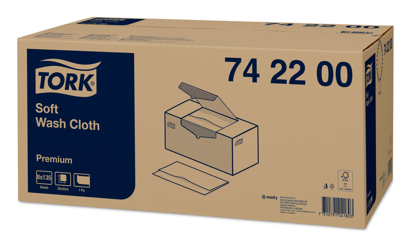 Tork Soft Wash Cloth Premium - 135 Clothes - 