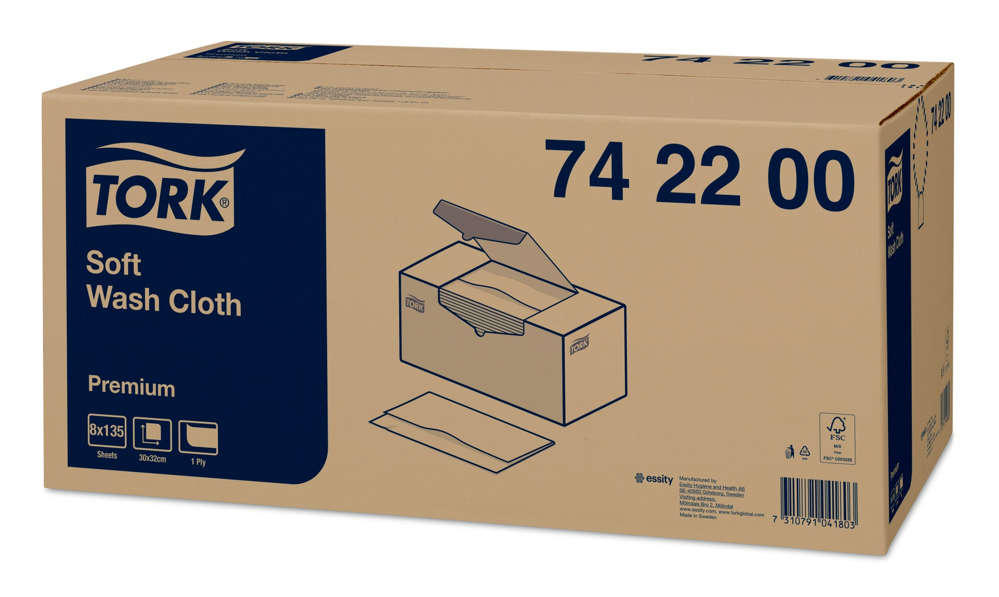 Tork Soft Wash Cloth Premium - 135 Clothes - 