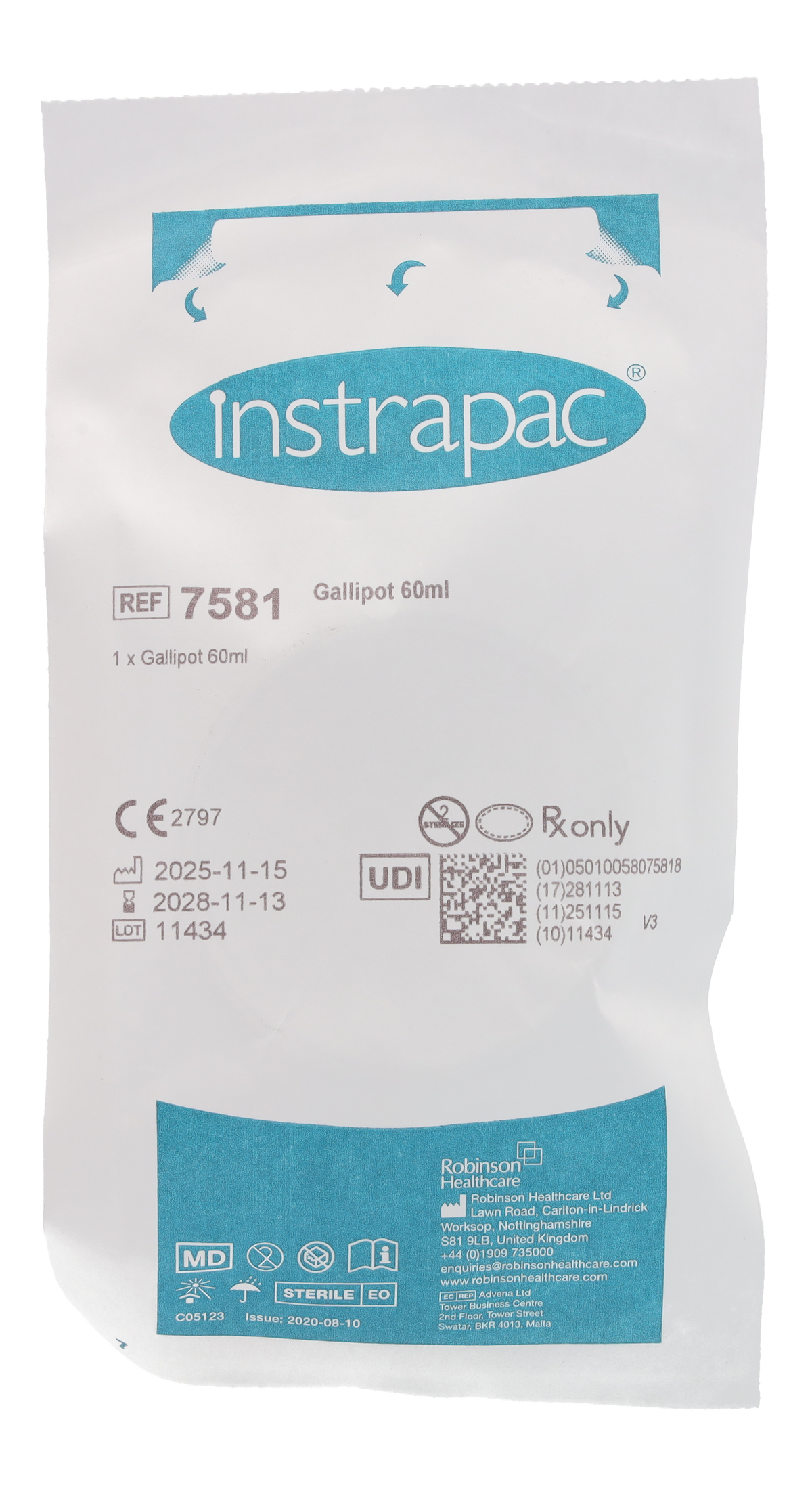Instrapac Gallipot 60ml – Medisave UK