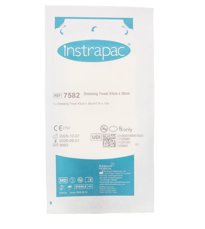 Instrapac Dressing Towel Small 43 x 38cm - Single
