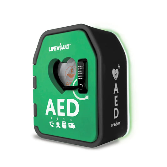 LifeVault Temperature Controlled AED Cabinet - Unlockable Door - 
