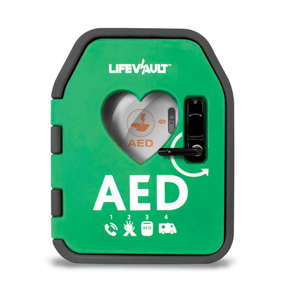 LifeVault Temperature Controlled AED Cabinet - Unlockable Door - 