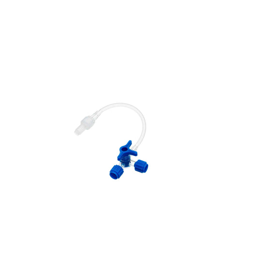 3-way stopcock with extension line 10cm - Bag of 25