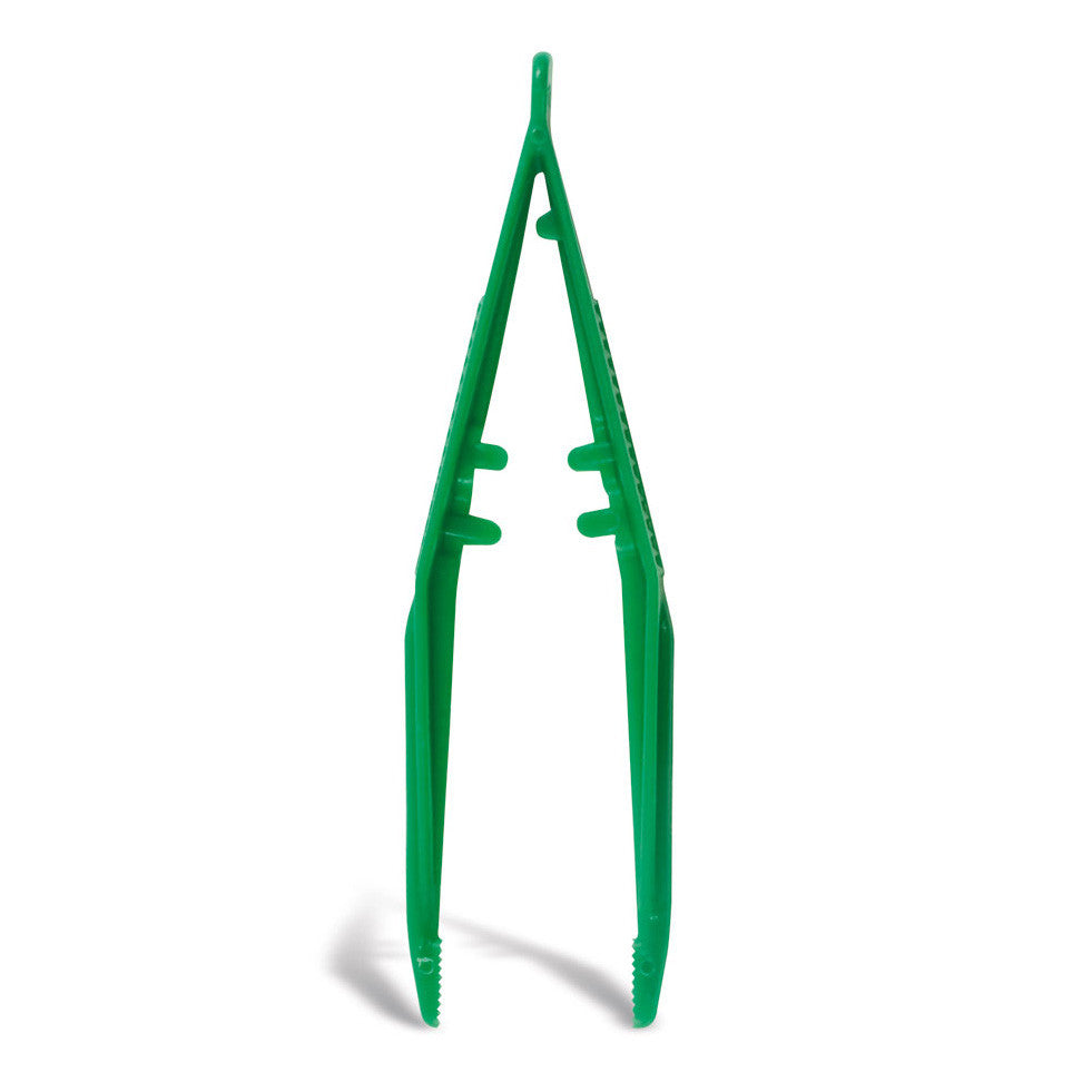Non Sterile Green Plastic Forceps 11cm - Single – Medisave UK