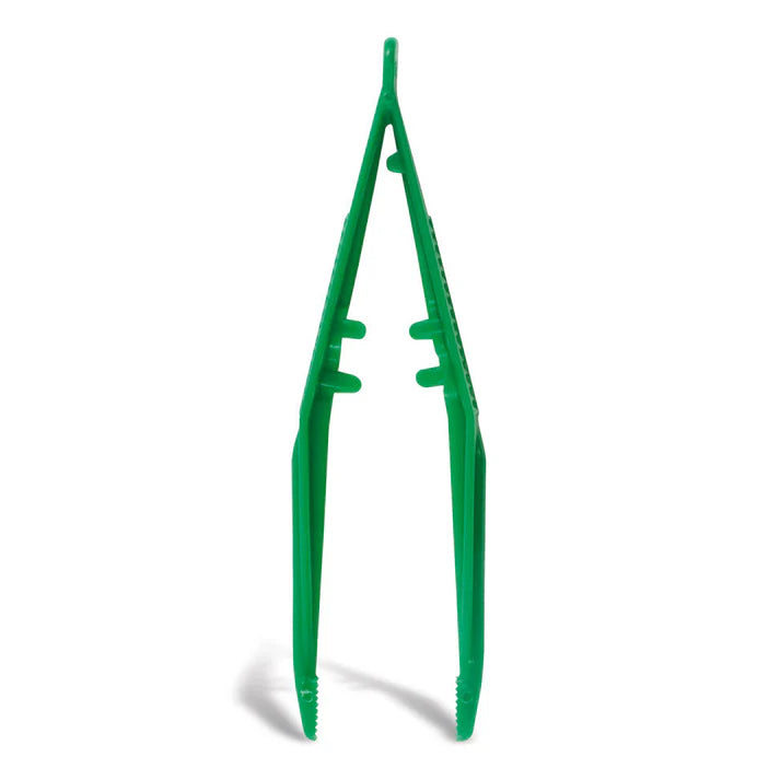 Non Sterile Green Plastic Forceps 11cm - Pack of 5 - 