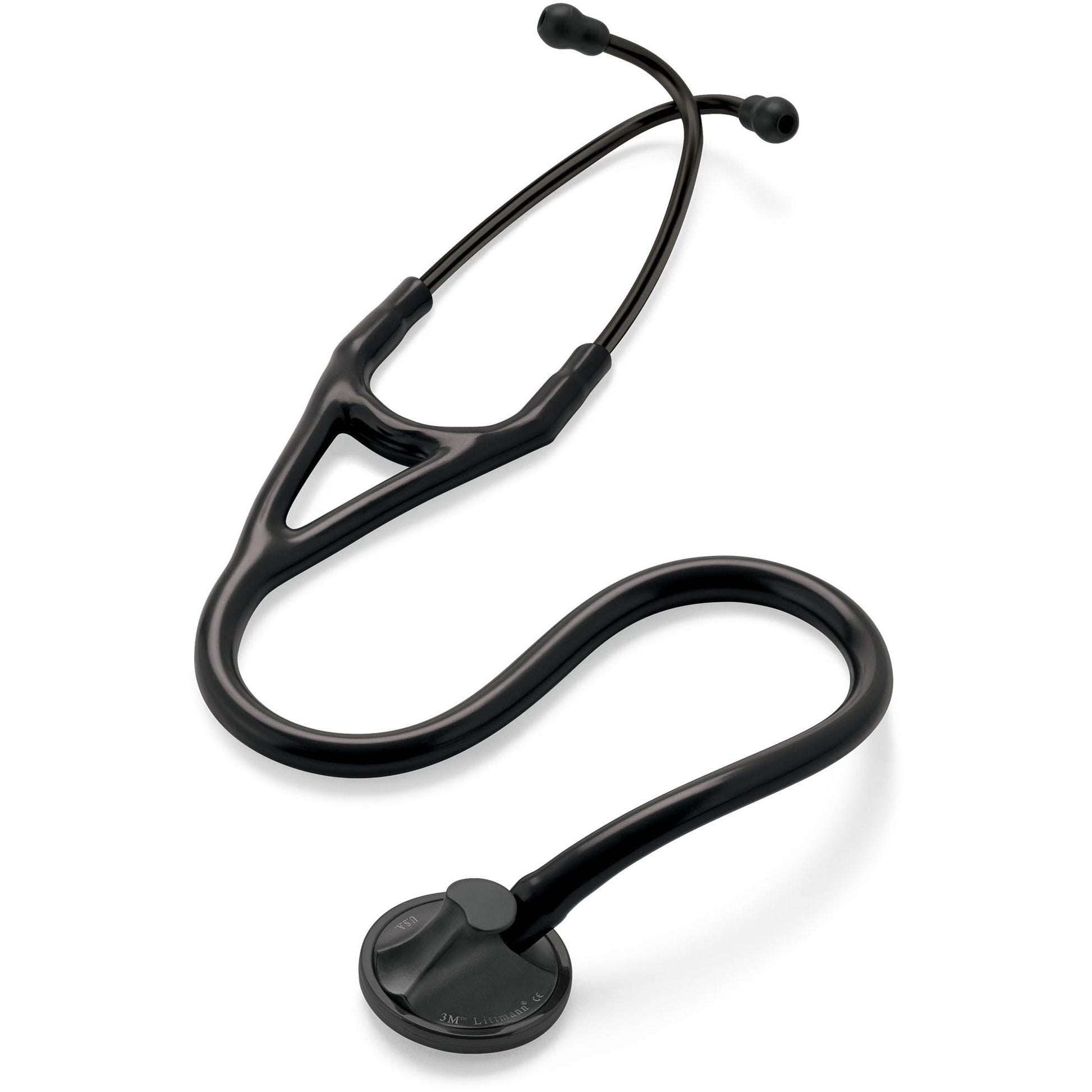 Littmann Master Cardiology Stethoscope: All Black 2161 - Over Engraved - Littmann Stethoscopes
