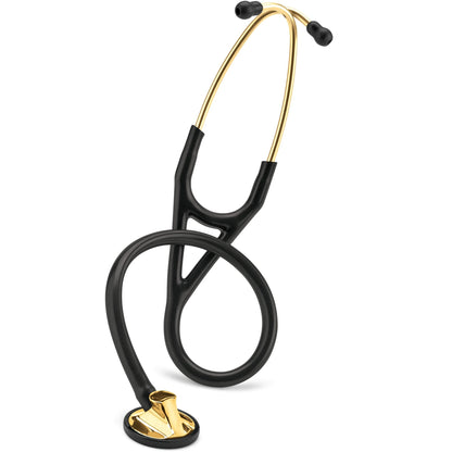 Littmann Master Cardiology Stethoscope: Black & Brass 2175 - Over Engraved - Littmann Stethoscopes