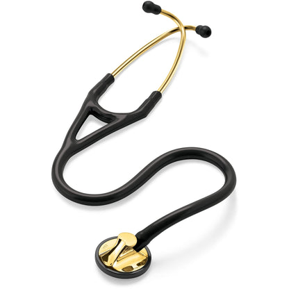 Littmann Master Cardiology Stethoscope: Black & Brass 2175 - Over Engraved - Littmann Stethoscopes