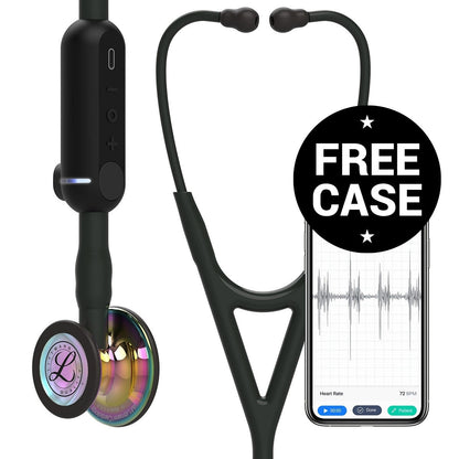 Littmann CORE Digital Stethoscope 8572 - High Polish Rainbow - Over Engraved - Littmann Stethoscopes