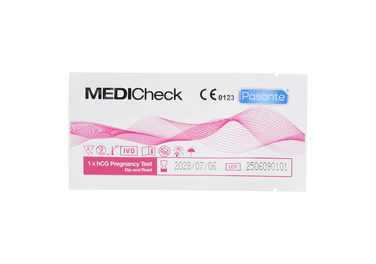 Medicheck Lab MEDIcheck hCG Pregnancy Test Strips Dip and Read - Box of 50 – Medisave UK