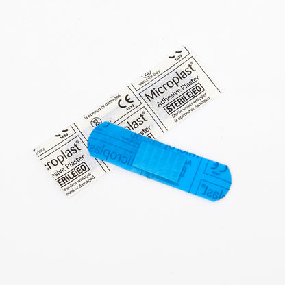 Microplast Blue Detectable Plasters 7cm x 2cm (Box 100)