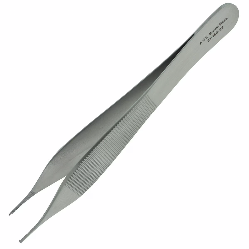 Adson Micro Tissue Forceps Straight 1x2 Teeth 12cm – Medisave UK