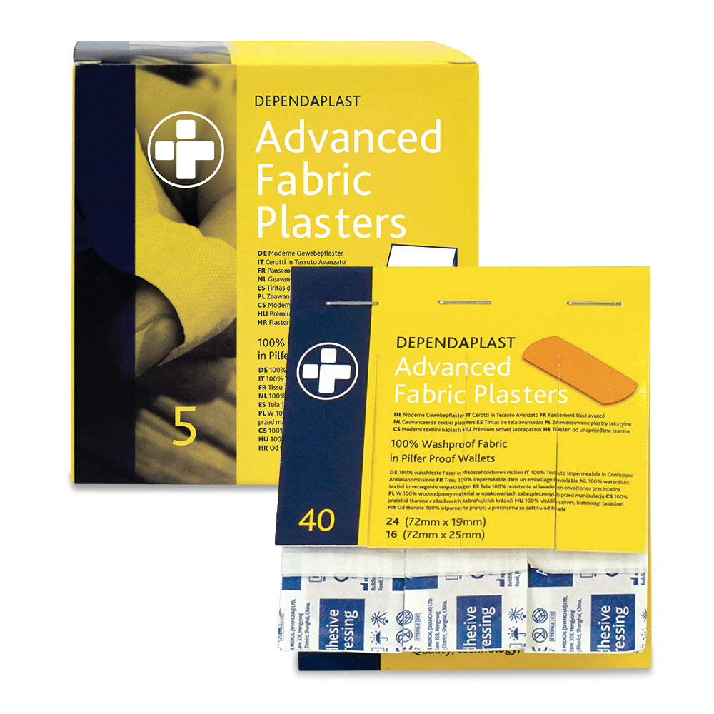 Dependaplast fabric pilfer proof plasters 5 x 40 - 