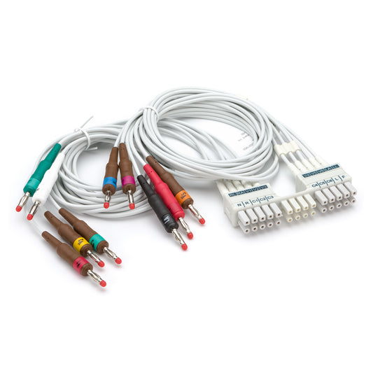 WAM/AM12 Detachable Lead Set - IEC Clip (Grey Leads) Banana Clips for the ELI150 - 