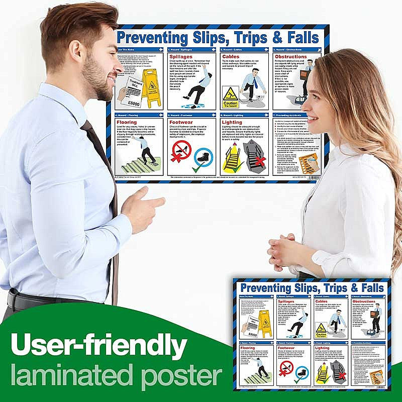 Preventing Slips, Trips & Falls Guidance Poster