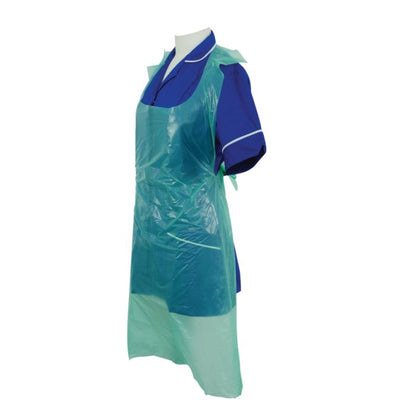 Green Extra Heavy Duty Extra Long Aprons - 1 roll of 50