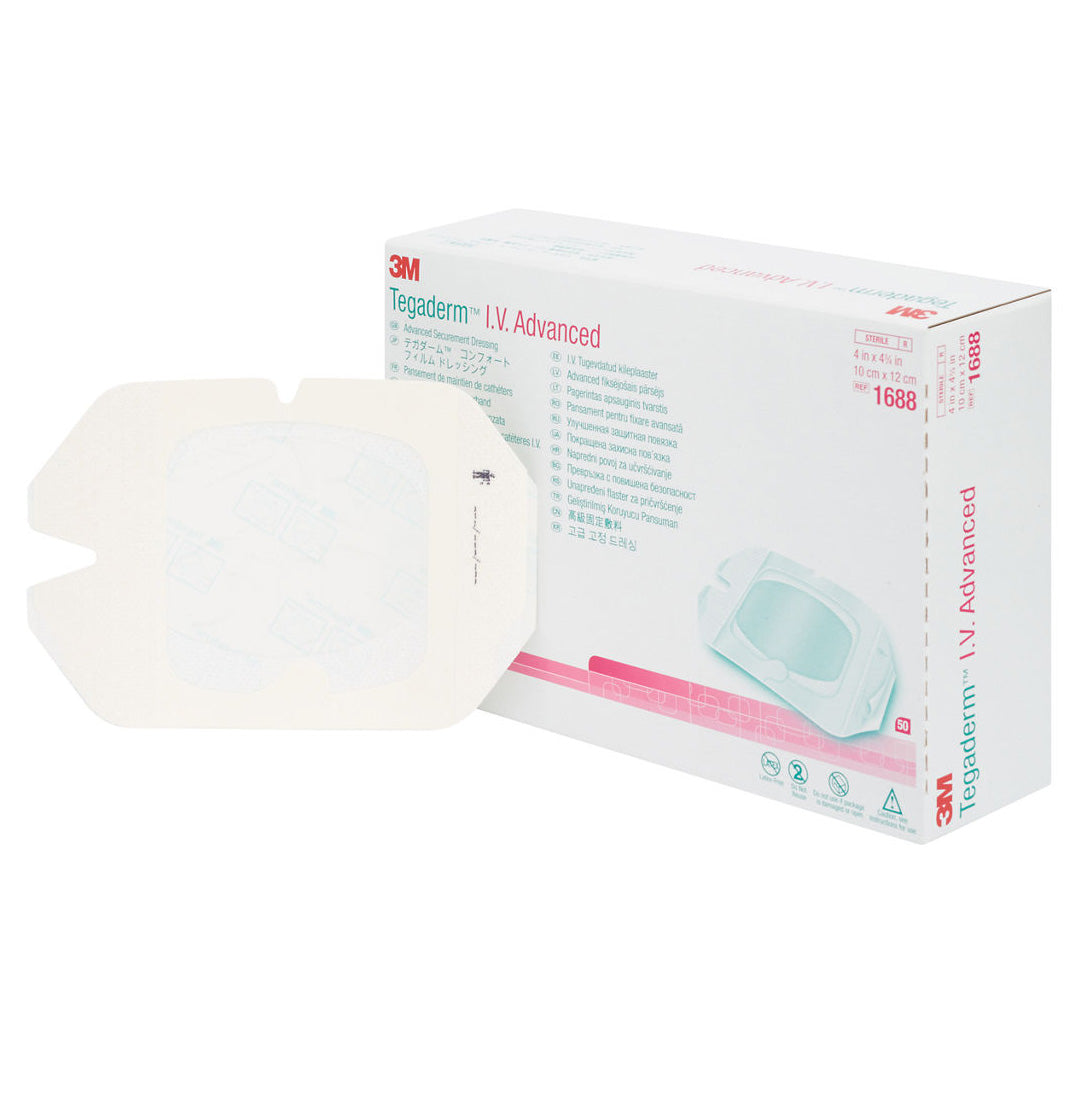 Iv Advanced 3M™ Tegaderm™ I.V. Advanced Securement Dressing, 10cm x 12cm - Box of ...