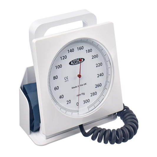 SIX00 Aneroid Desk Model Sphygmomanometer with Adult Ambidex Cuff - Accoson