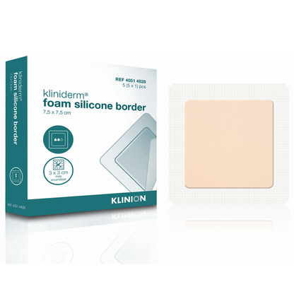Kliniderm Foam Silicone Sacrum Boarder - 22.5 x 22.5cm - Pack of 5 - 
