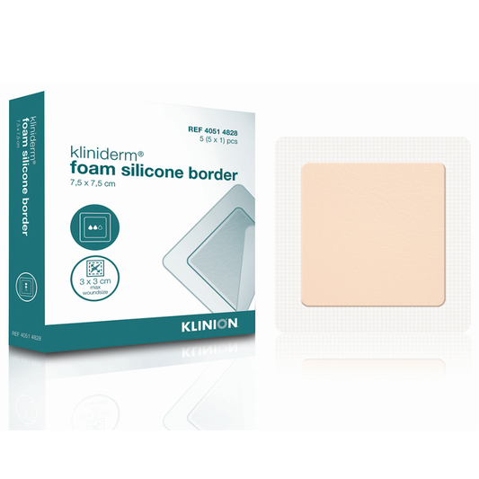 Kliniderm Foam Silicone Sacrum Boarder - 22.5 x 22.5cm - Pack of 5 - 