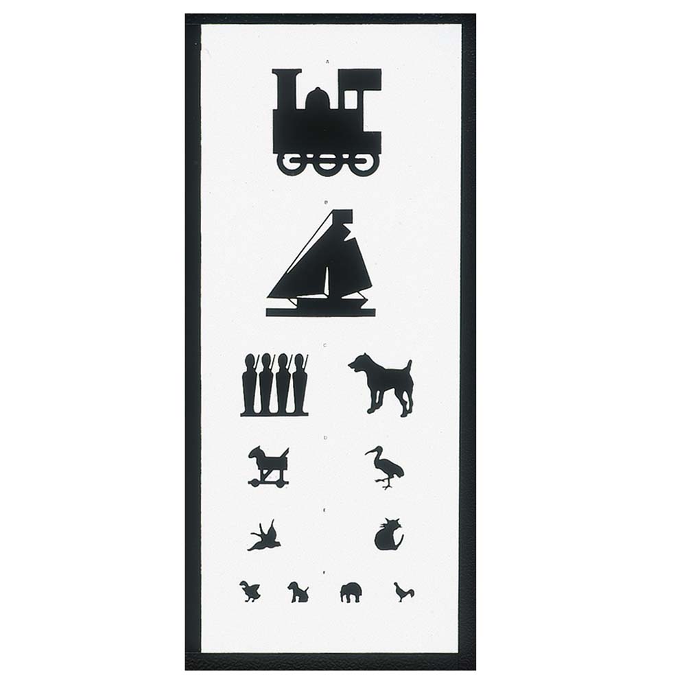 Test Chart, Double Sided 6M Viewing Distance - 