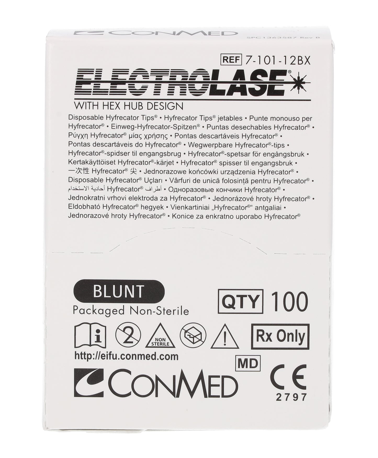 Blunt Electrolase Tips Hyfrecator 2000 - Non-Sterile x 100 - 