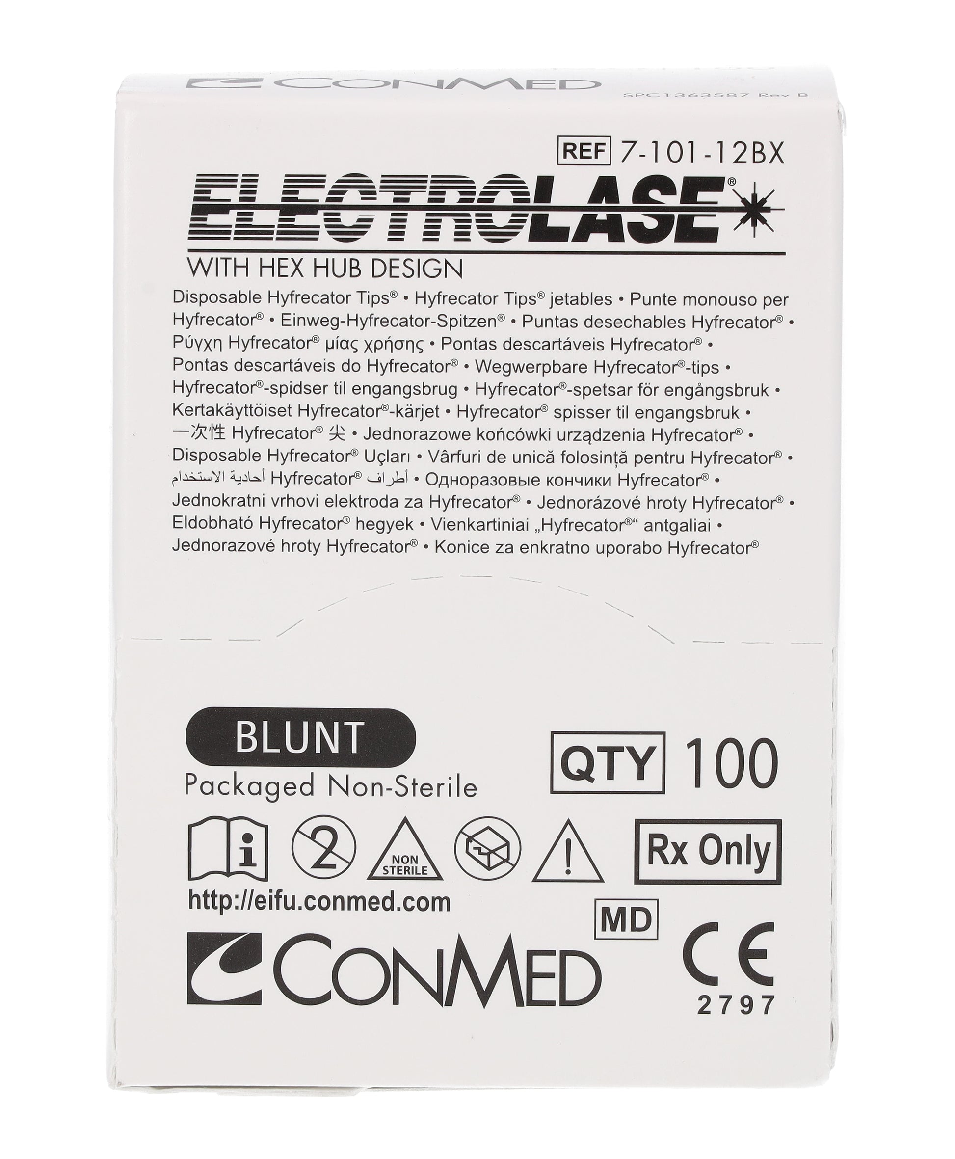 Blunt Electrolase Tips Hyfrecator 2000 - Non-Sterile x 100 - 