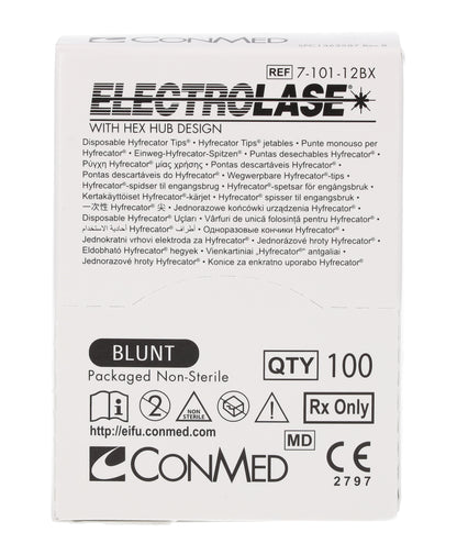 Blunt Electrolase Tips Hyfrecator 2000 - Non-Sterile x 100 - 