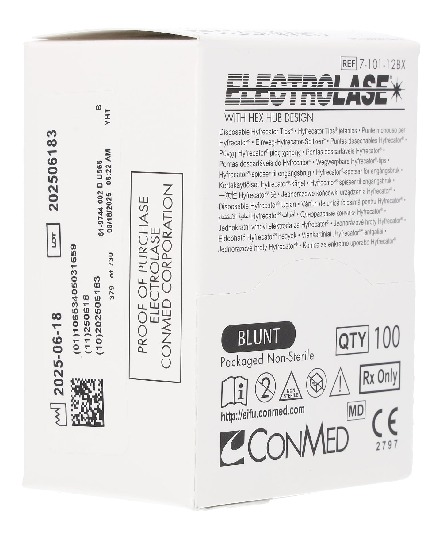 Blunt Electrolase Tips Hyfrecator 2000 - Non-Sterile x 100 - 