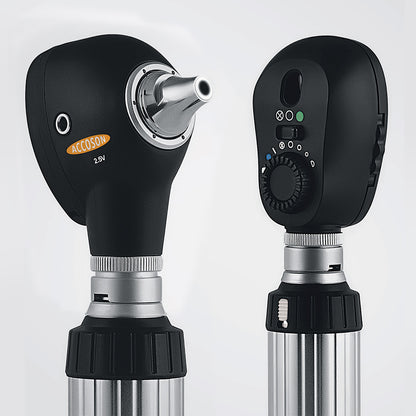 AccoView 500SE Classic Fibre Optic Otoscope and Ophthalmo set - LED 2.5V, Brass C/P