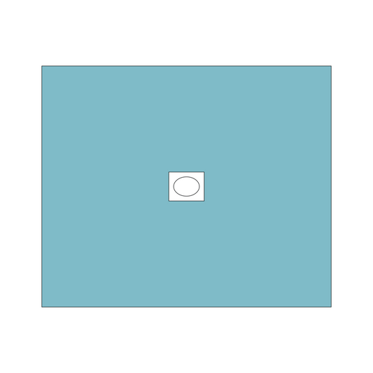 Adhesive Aperture Drape 75cm x 90cm - Single - 