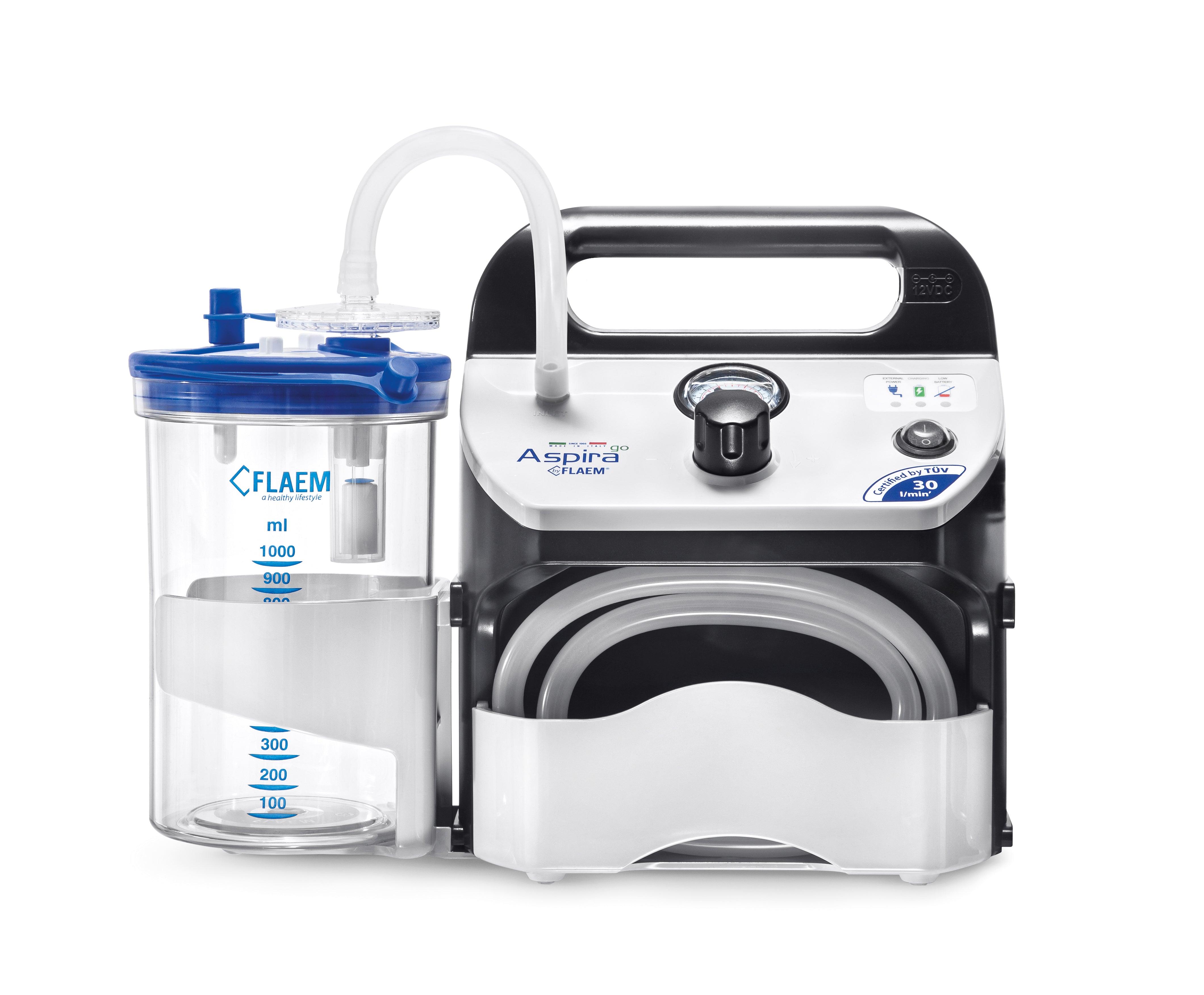Flaem Aspira Go 30 Professional Battery Operated Portable Suction Unit ...