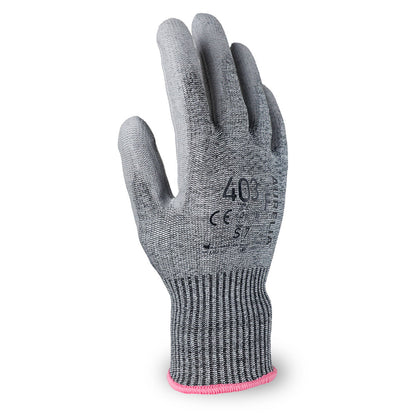 AURELIA 403 - Cut F Protective Glove with Grey PU Coating - 