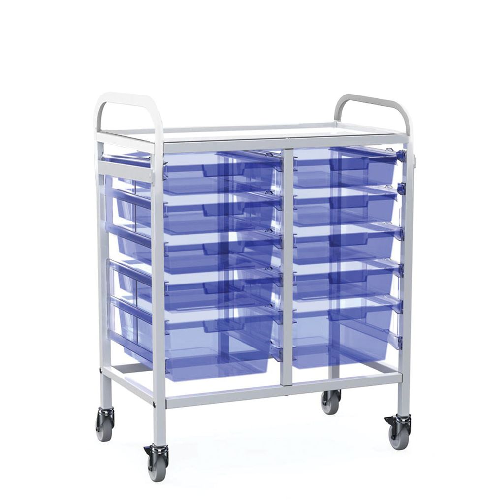 Shuttleworth Double Medical Storage Trolley - 